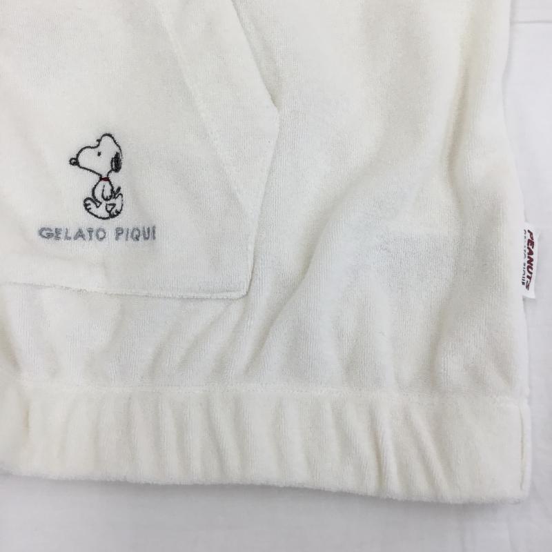 ジェラートピケオム GELATO PIQUE HOMME パーカー 長袖 ZIPパーカー PEANUTS L キャラクター 白 / ホワイト / メンズ USED 古着 中古 10133597