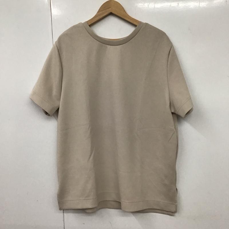 ムルーア MURUA カットソー 半袖 012141001201 スリットルーズスウェット FREE 無地 ベージュ / ベージュ / レディース USED 古着 中古 10130977