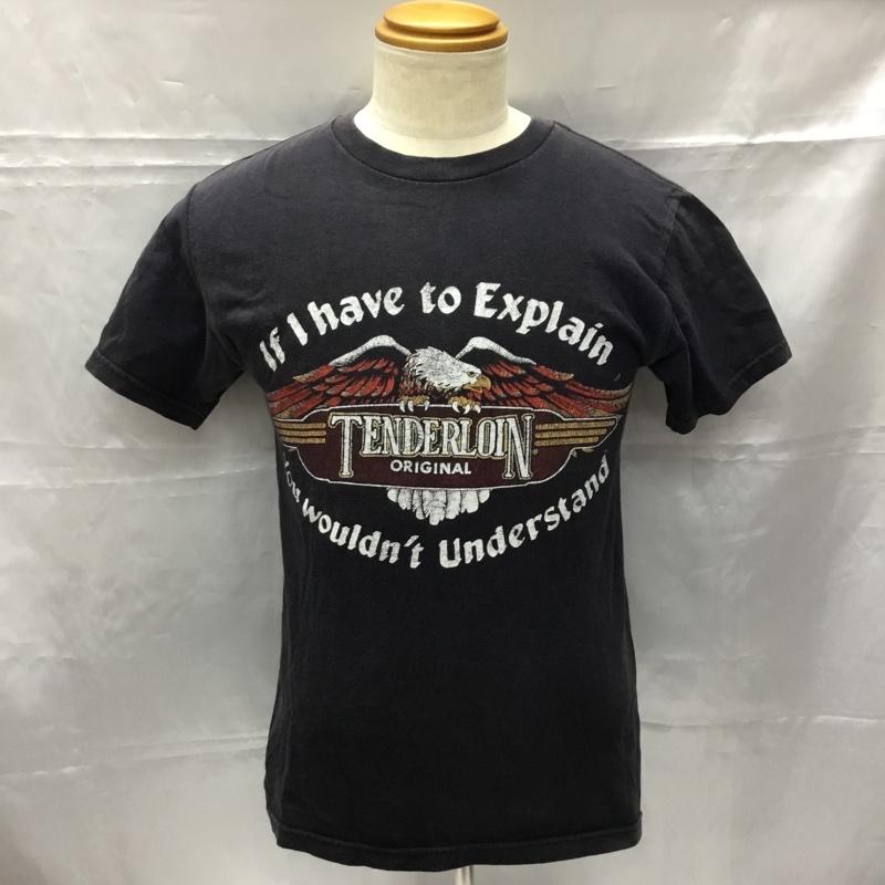 テンダーロイン TENDERLOIN Tシャツ 半袖 半袖カットソー プリントTシャツ クルーネックカットソー 古着 S プリント 黒 / ブラック / メンズ USED 古着 中古 10106577
