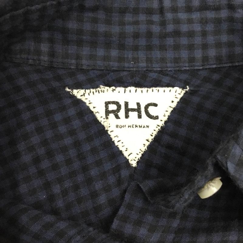 ロンハーマン Ron Herman シャツ、ブラウス 長袖 321070470-1322 RHC コットン S チェック 黒 / ブラック / X 紺 / ネイビー / レディース USED 古着 中古 10118736