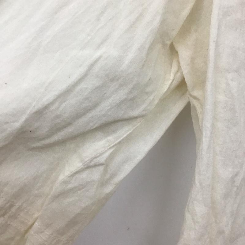 ザラ ZARA カットソー 長袖 S 無地 オフホワイト / オフホワイト / レディース USED 古着 中古 10129394