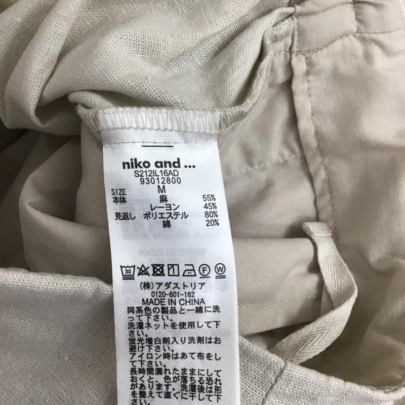 ニコアンド niko and... ボトムス ボトムス S212IL16AD ガウチョパンツ ワイドパンツ 3 無地 アイボリー / アイボリー / レディース USED 古着 中古 10108567