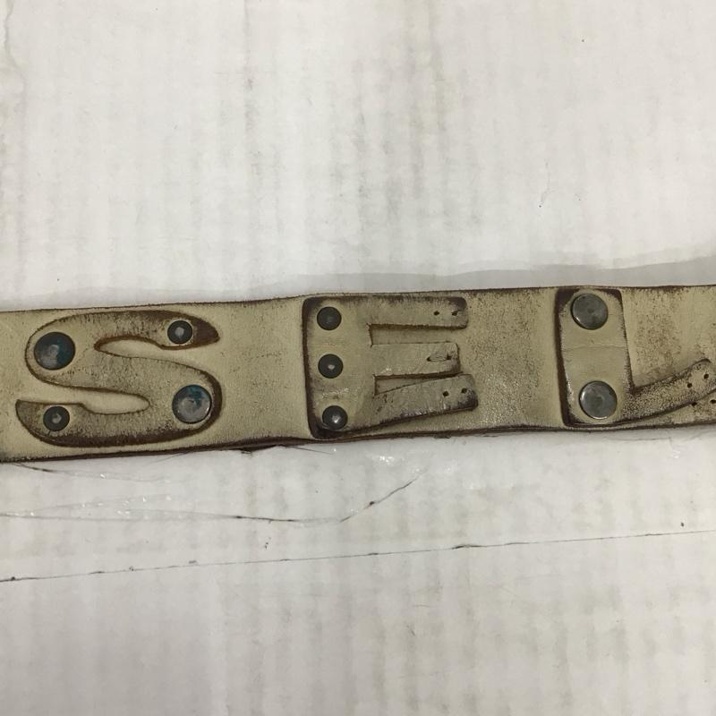 ディーゼル DIESEL ベルト・バックル ベルト レザー ロゴ、文字 白 / ホワイト / メンズ USED 古着 中古 10115068