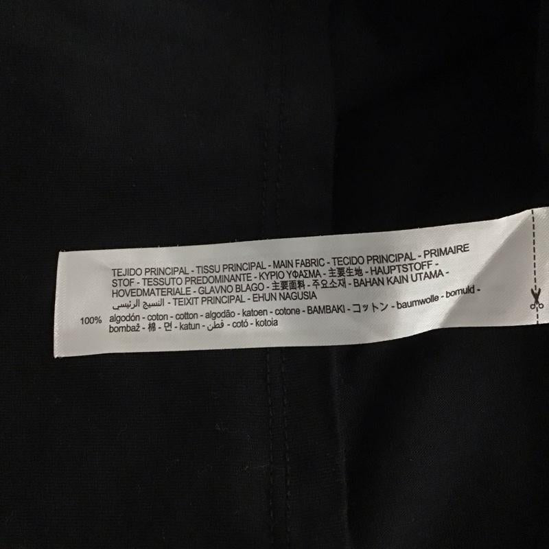 ザラ ZARA ポロシャツ 半袖 L 無地 黒 / ブラック / レディース USED 古着 中古 10130230
