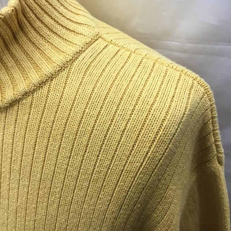アバクロンビーアンドフィッチ ABERCROMBIE&FITCH ニット、セーター 長袖 長袖ニットカットソー ニット セーター ジップネックニット XL プリント 黄 / イエロー / メンズ USED 古着 中古 10122324