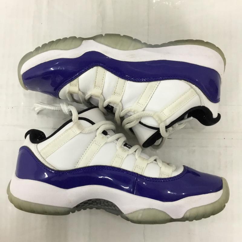 ナイキ NIKE スニーカー スニーカー AH7860-100 WMNS AIR JORDAN RETRO 11 LOW 23.5cm 23.5cm ワンポイント 白 / ホワイト / X 青 / ブルー / X 黒 / ブラック / レディース USED 古着 中古 10109885