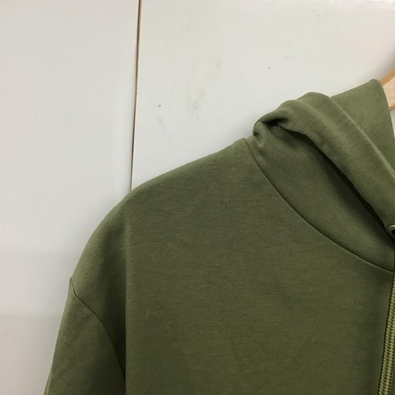 イッカ ikka パーカー 半袖 21SSCS-1863 プルオーバー M 無地 カーキ / カーキ / レディース USED 古着 中古 10117057