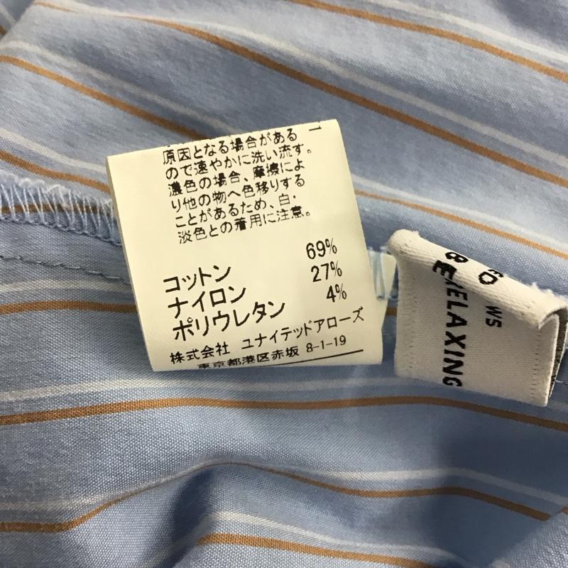 グリーンレーベルリラクシング green label relaxing シャツ、ブラウス 長袖 長袖シャツ ストライプシャツ ストライプ 水色 / ライトブルー / レディース USED 古着 中古 10142691