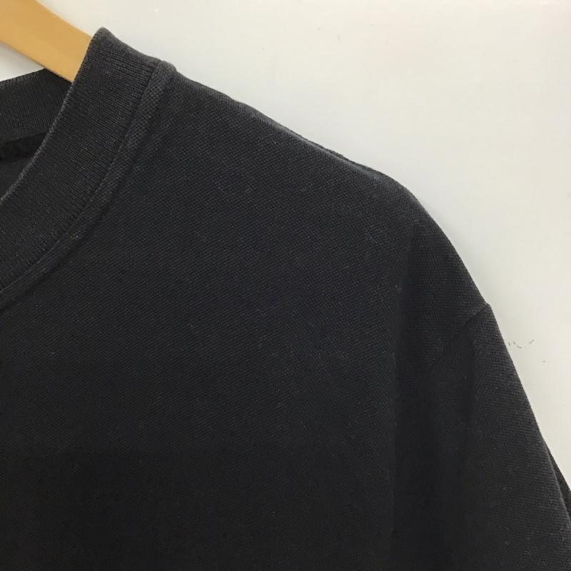 ドルチェアンドガッバーナ DOLCE&GABBANA カットソー 半袖 半袖カットソー 無地Tシャツ ヘンリーネックカットソー L ロゴ、文字 黒 / ブラック / メンズ USED 古着 中古 10137960