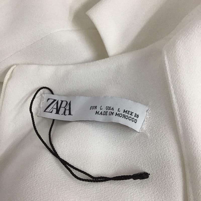 ザラ ZARA ワンピース・ドレス・オールインワン ワンピース・ドレス・オールインワン 2220 878 712 オールインワン ノースリーブ L 無地 白 / ホワイト / レディース USED 古着 中古 10112358