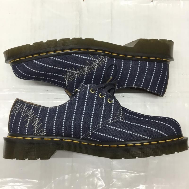 ドクターマーチン Dr.Martens カジュアルシューズ カジュアルシューズ MIE 1461 3ホール UK9 箱有 US:10 刺繍 インディゴ / インディゴ / メンズ USED 古着 中古 10111985