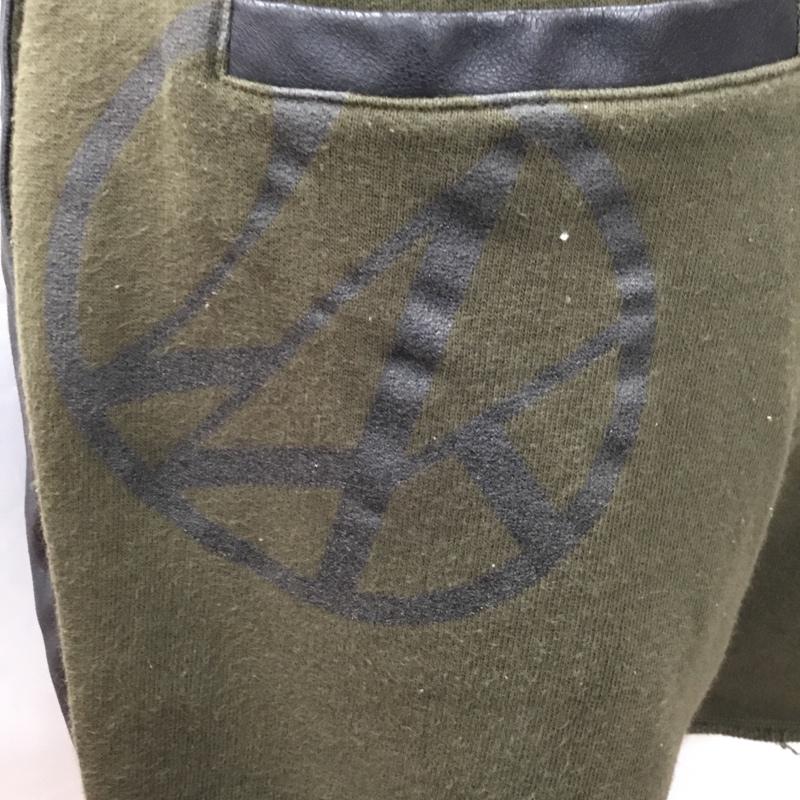 24カラッツ 24karats パンツ ショートパンツ ハーフパンツ ショートパンツ カジュアルパンツ バイカラー L 無地 黒 / ブラック / X カーキ / カーキ / メンズ USED 古着 中古 10108390