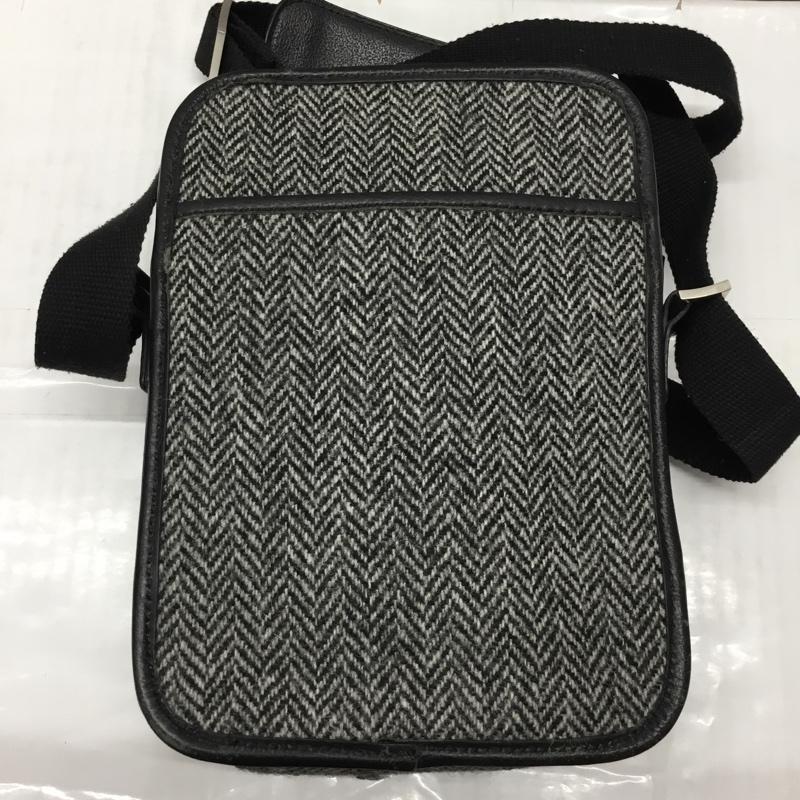 ハリスツイード HARRIS TWEED ショルダーバッグ ショルダーバッグ BRITISH GREEN ミニショルダーバッグ ロゴ、文字 黒 / ブラック / メンズ USED 古着 中古 10113721