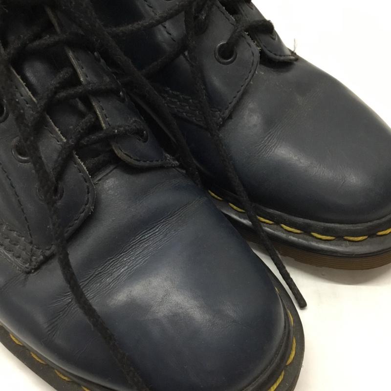 ドクターマーチン Dr.Martens ブーツ ショートブーツ 80年代 イングランド製 レースアップ 8ホール 無地 紺 / ネイビー / レディース USED 古着 中古 10122209