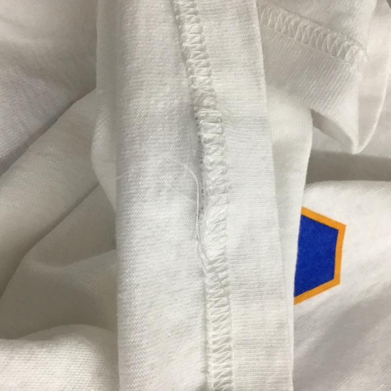 チャンピオン Champion カットソー 長袖 長袖カットソー プリントカットソー クルーネック M プリント 白 / ホワイト / メンズ USED 古着 中古 10132678