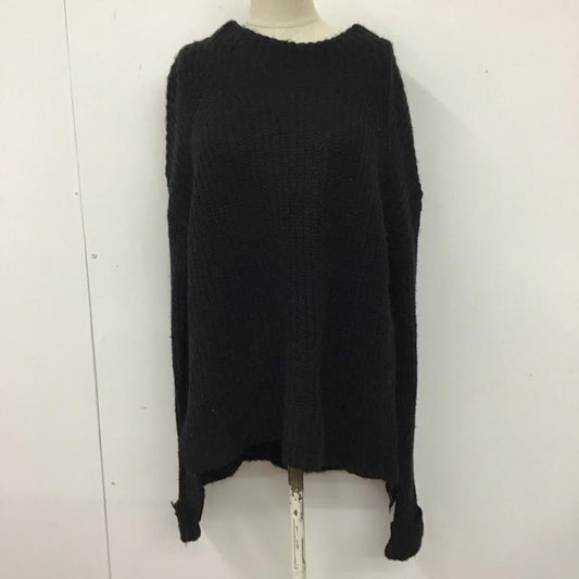 レリューム relume ニット、セーター 長袖 FREE 無地 黒 / ブラック /  レディース USED 古着 中古 10117872