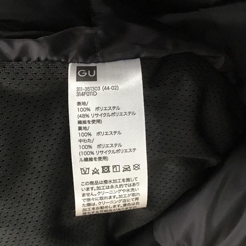 ジーユー GU ベスト ベスト 311-351303 ヒートパデッドベスト ジップアップダウンベスト L 無地 黒 / ブラック / メンズ USED 古着 中古 10145328