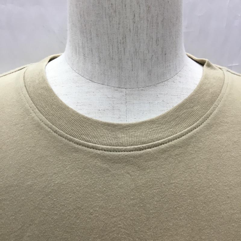 エッセンシャル ESSENTIEL Tシャツ 半袖 半袖カットソー プリントTシャツ クルーネックカットソー S 無地 ベージュ / ベージュ /  メンズ USED 古着 中古 10109316