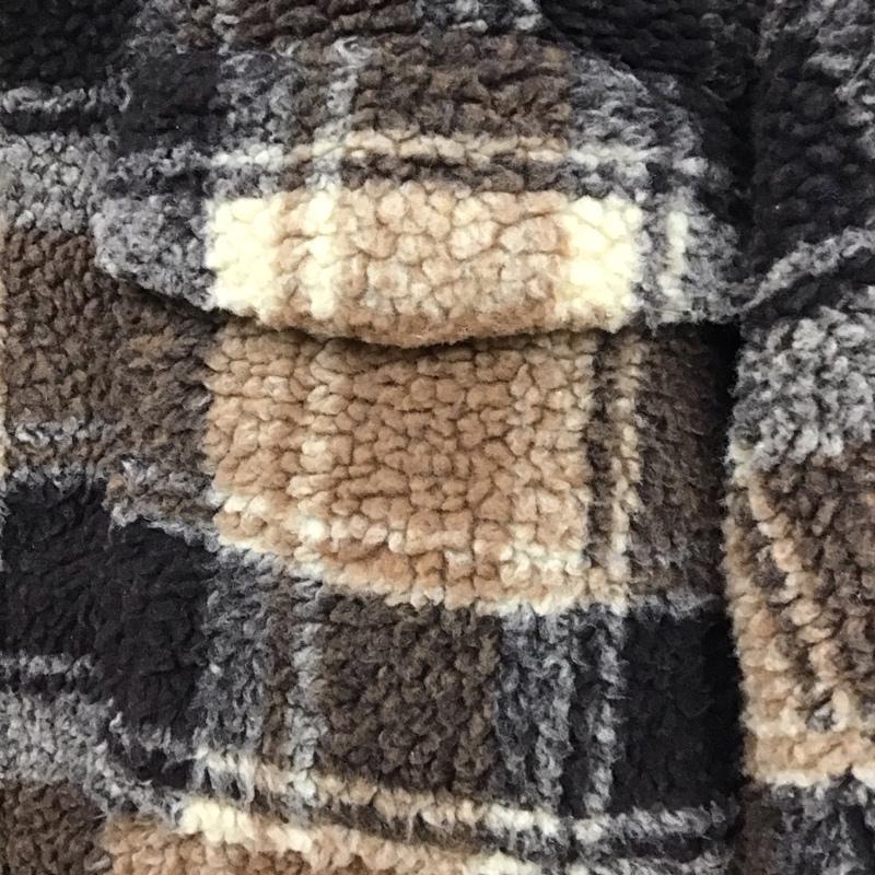 メランクルージュ Melan Cleuge ジャケット、上着 ジャケット、ブレザー ボアジャケット FREE チェック マルチカラー / マルチカラー / レディース USED 古着 中古 10129800