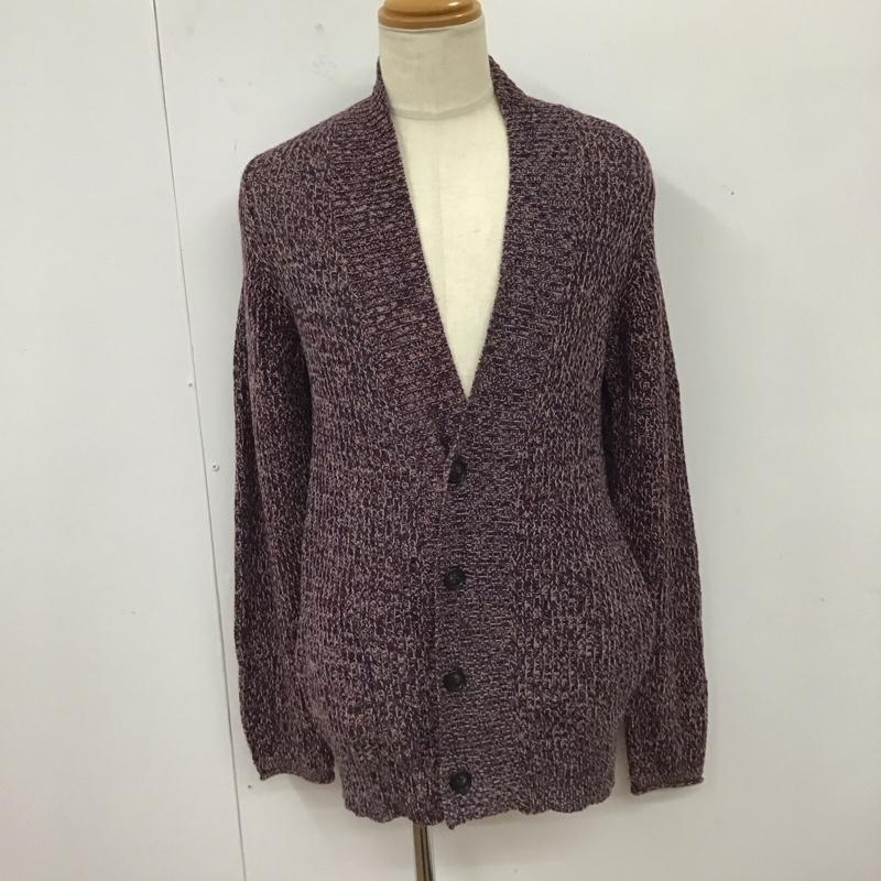 アール・ニューボールド R.NEWBOLD カーディガン 長袖 Vネック ウール XL 無地 マルチカラー / マルチカラー / メンズ USED 古着 中古 10118112