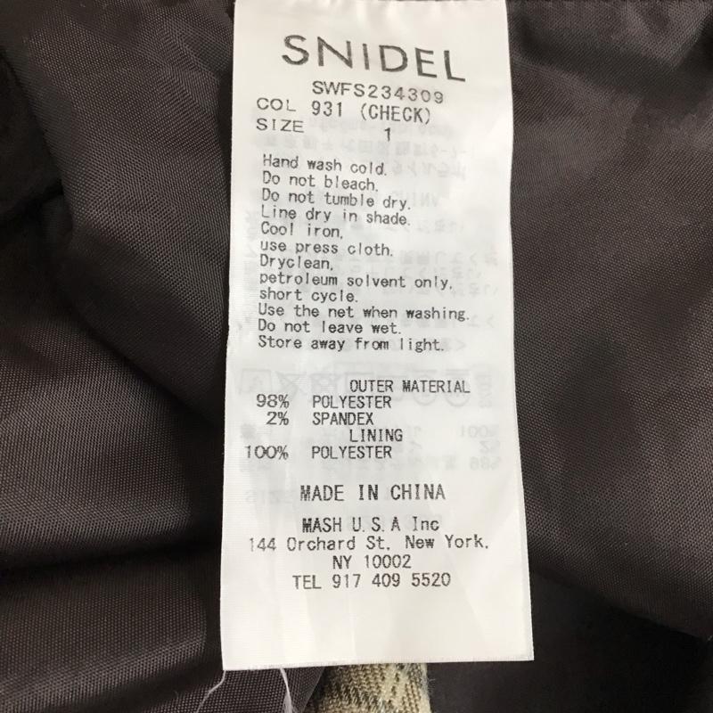 スナイデル SNIDEL スカート ミニスカート SWFS234309 ラップ風 1 チェック マルチカラー / マルチカラー / レディース USED 古着 中古 10114907