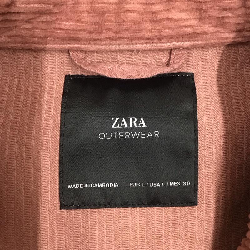 ザラ ZARA ジャケット、上着 ジャケット、ブレザー コーデュロイジャケット ポケットジャケット カジュアルジャケット L 無地 えんじ / ワインレッド / レディース USED 古着 中古 10118552