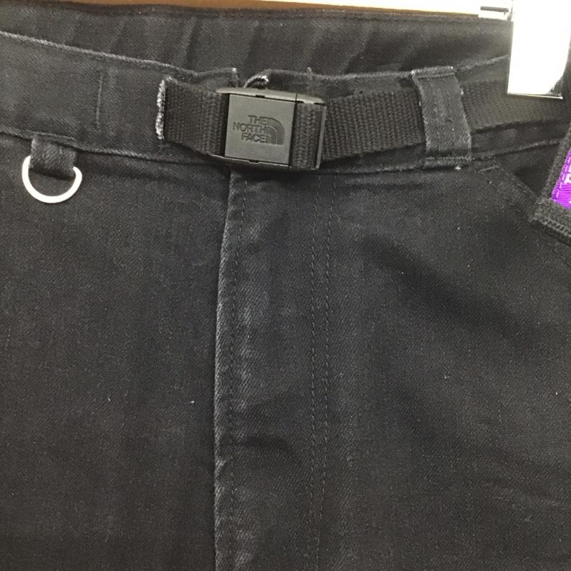 ザ ノースフェイス パープルレーベル THE NORTH FACE PURPLE LABEL パンツ デニム、ジーンズ nt5903n ウェッビングベルトデニムパンツ カジュアルパンツ 32インチ 無地 黒 / ブラック /  メンズ USED 古着 中古 10126302