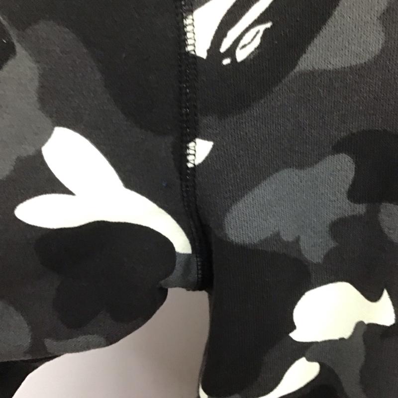 アベイシングエイプ A BATHING APE パーカー 長袖 長袖パーカー フード付きパーカー プリントスウェット トレーナー ジップアップパーカー プリント 黒 / ブラック / メンズ USED 古着 中古 10107431