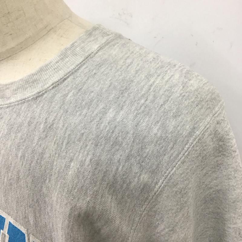 古着 USED トレーナー 長袖 長袖トレーナー スウェット クルーネック リブスウェットカットソー 古着 ロゴ、文字 灰 / グレー /  メンズ USED 古着 中古 10120025