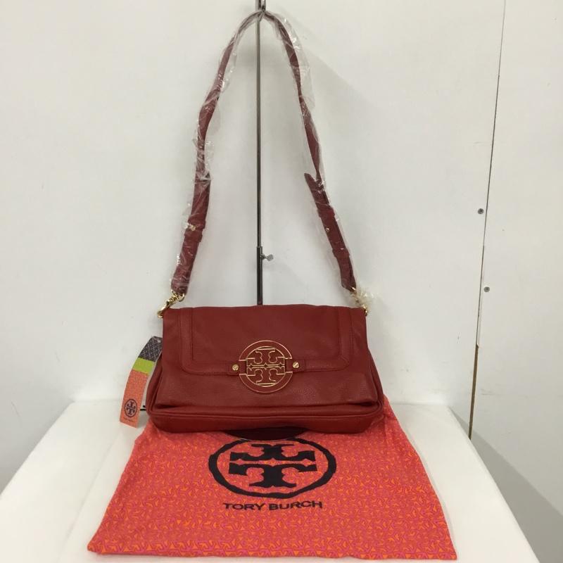 トリーバーチ TORY BURCH ショルダーバッグ ショルダーバッグ 7911102587 レザー ロゴ、文字 赤 / レッド / レディース USED 古着 中古 10130788