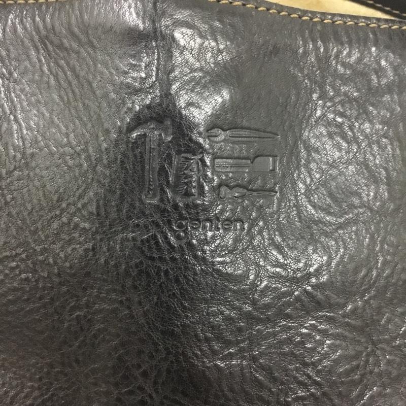 ゲンテン genten トートバッグ トートバッグ レザー ロゴ、文字 黒 / ブラック / レディース USED 古着 中古 10124633
