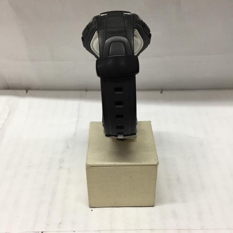 カシオ CASIO 腕時計 デジタル WV-M120 タフソーラー wave ceptor ロゴ、文字 黒 / ブラック / X 銀 / シルバー / メンズ USED 古着 中古 10106379
