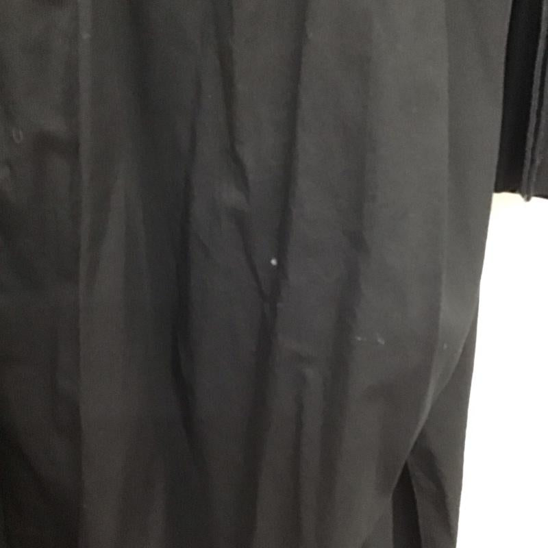 ザラ ZARA ワンピース ロングスカート 長袖ロングワンピース ノーカラーシャツワンピース フレアスカート 無地 黒 / ブラック / レディース USED 古着 中古 10136041