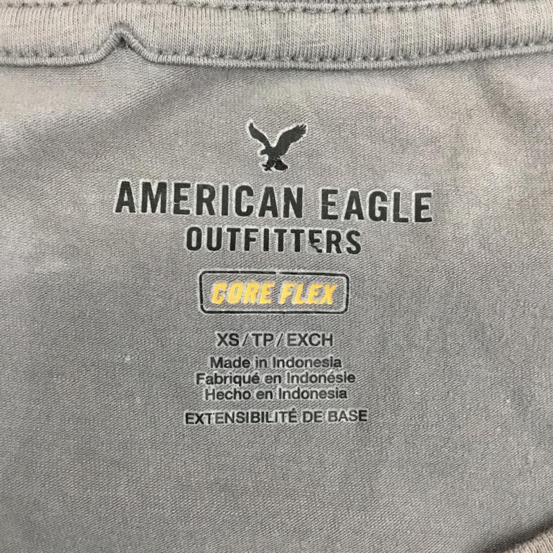 アメリカンイーグル AMERICANEAGLE Tシャツ 半袖 半袖カットソー プリントTシャツ クルーネックカットソー XS プリント 灰 / グレー /  メンズ USED 古着 中古 10109000