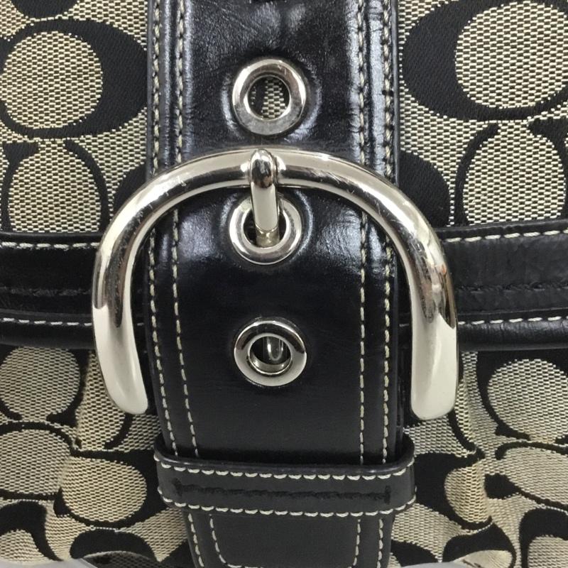 コーチ COACH ハンドバッグ ハンドバッグ F15203 ワンショルダー 総柄 黒 / ブラック / レディース USED 古着 中古 10138051