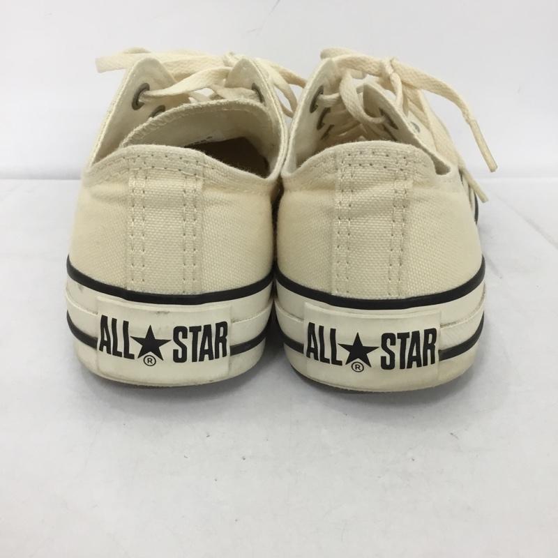 コンバース CONVERSE スニーカー スニーカー 1SC823 ALL STAR BURNT COLORS OX 23.5cm 23.5cm ロゴ、文字 アイボリー / アイボリー / レディース USED 古着 中古 10132979