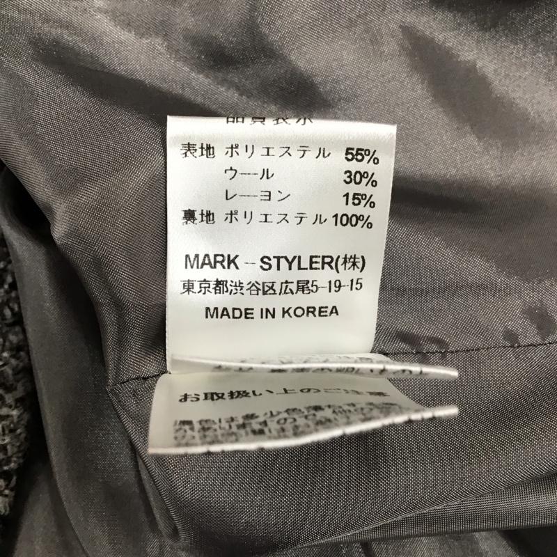 マーキュリーデュオ MERCURYDUO ワンピース ミニスカート M10120W087 五分袖 ビシュー FREE 灰 / グレー / X 黒 / ブラック / レディース USED 古着 中古 10115462