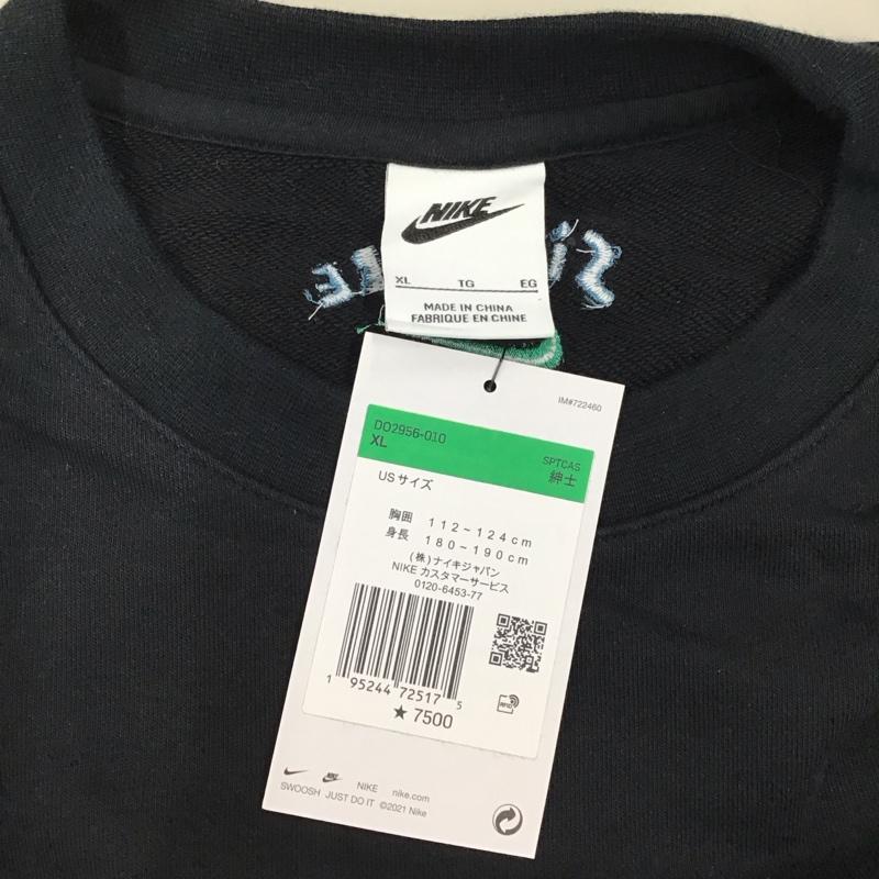 ナイキ NIKE トレーナー 長袖 do2956-010 長袖スウェット プルオーバーパーカー スポーツウェア XL プリント 黒 / ブラック / メンズ USED 古着 中古 10121452