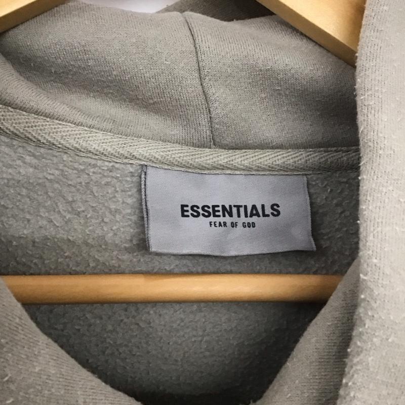 エッセンシャルズ ESSENTIALS パーカー 長袖 長袖パーカー プルオーバーパーカー スウェット S 無地 灰 / グレー / メンズ USED 古着 中古 10138126