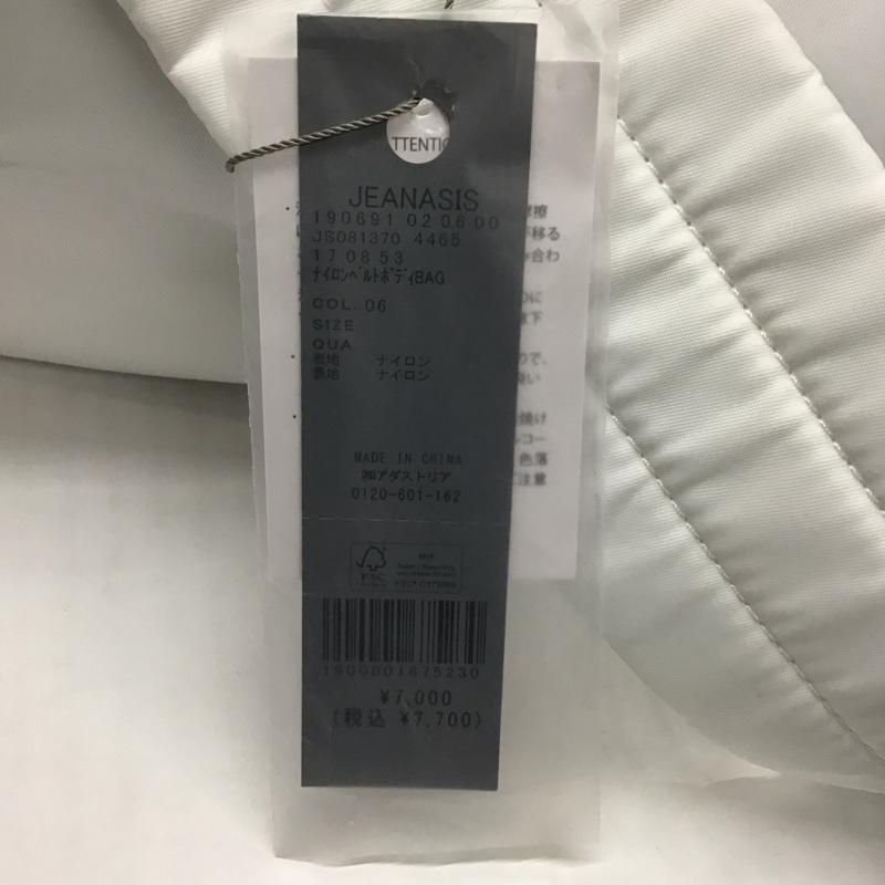 ジーナシス JEANASIS ショルダーバッグ ショルダーバッグ JS081370 ナイロンベルトボディBAG タグ付き 無地 白 / ホワイト / レディース USED 古着 中古 10117351