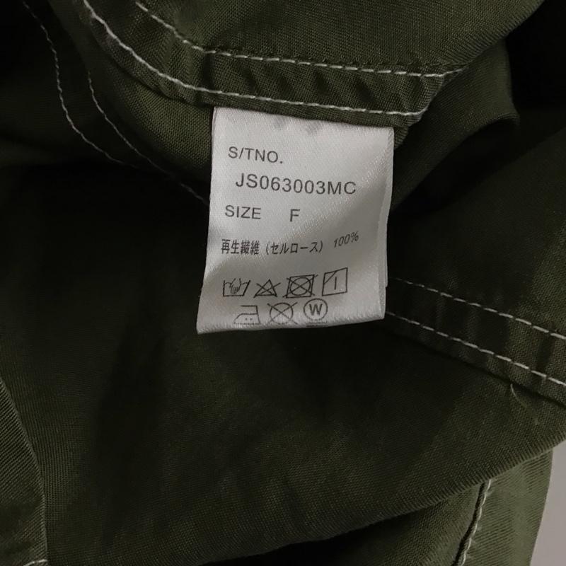 ジーナシス JEANASIS シャツ、ブラウス 長袖 FREE 無地 カーキ / カーキ / レディース USED 古着 中古 10129827