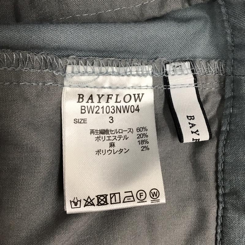 ベイフロー BAYFLOW パンツ スラックス BW2103NW04 テーパードパンツ 3 無地 水色 / ライトブルー / レディース USED 古着 中古 10115461