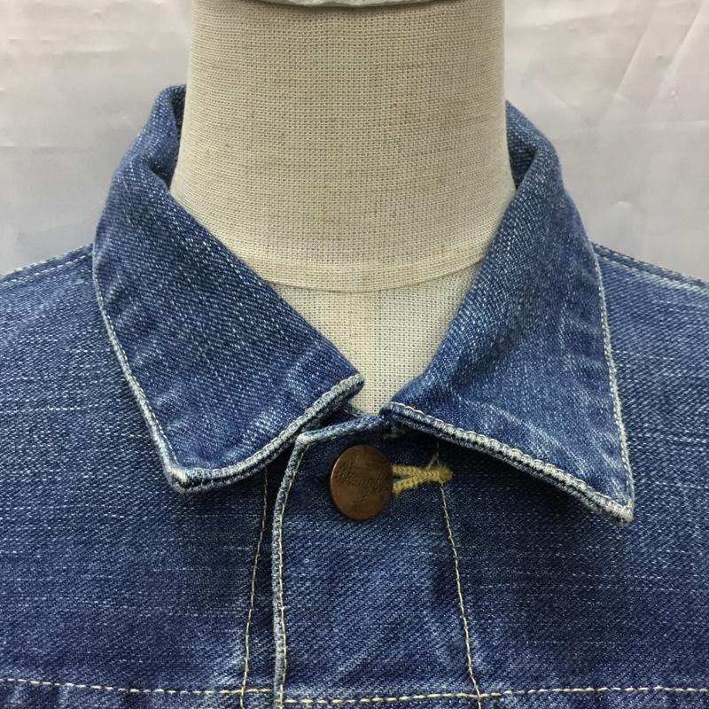 ラングラー Wrangler ジャケット、上着 ジャケット、ブレザー WS9107 Ron Herman デニムジャケット Gジャン XS 無地 青 / ブルー / レディース USED 古着 中古 10107477
