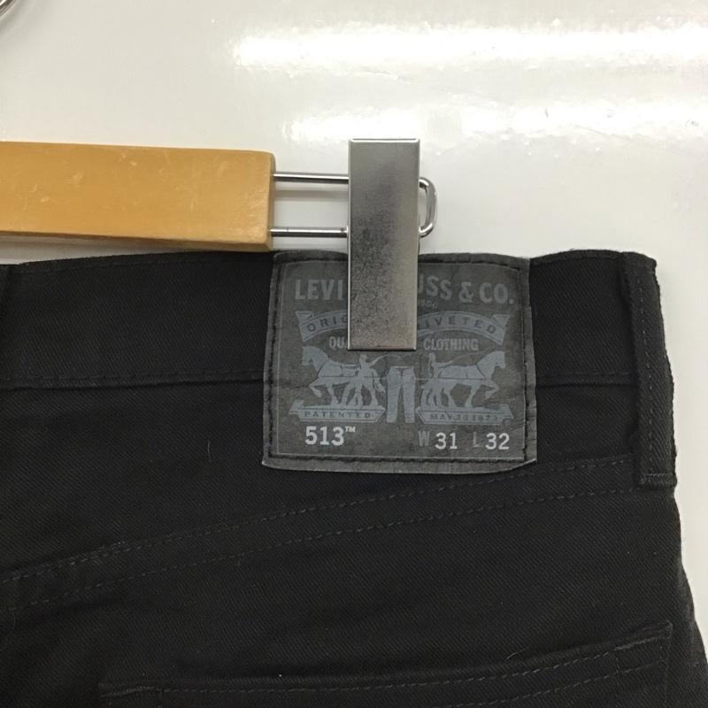 リーバイストラウスアンドコー Levi Strauss & co. パンツ デニム、ジーンズ デニムパンツ スリムパンツ カジュアルパンツ ストレッチパンツ カラーパンツ 31インチ 無地 黒 / ブラック / メンズ USED 古着 中古 10132100