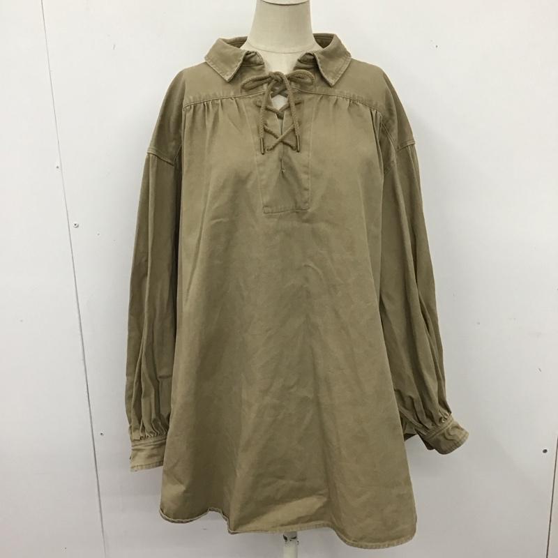 チャオパニックティピー CIAOPANIC TYPY シャツ、ブラウス 長袖 無地 ベージュ / ベージュ / レディース USED 古着 中古 10121511