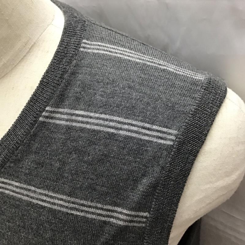 ブルックスブラザーズ BROOKS BROTHERS ベスト ベスト ニットベスト ノースリーブニット Vネック S ボーダー柄 マルチカラー / マルチカラー / メンズ USED 古着 中古 10113209