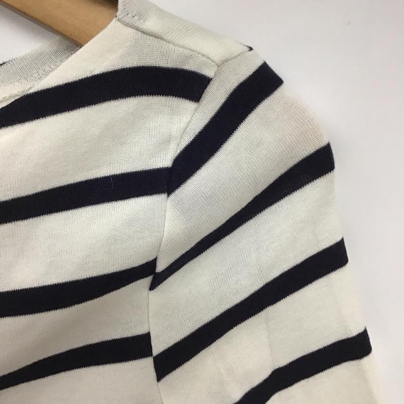 ポロラルフローレン POLO RALPH LAUREN カットソー 長袖 長袖カットソー ワイドネックカットソー ボーダー XS ボーダー柄 白 / ホワイト / X 黒 / ブラック / レディース USED 古着 中古 10132946