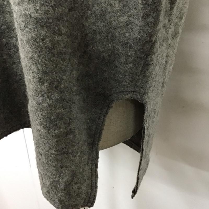 ザラ ZARA ニット、セーター 長袖 長袖ニットカットソー Vネックカットソー セーター M 無地 灰 / グレー / レディース USED 古着 中古 10118526