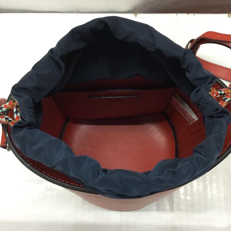 ザラ ZARA ショルダーバッグ ショルダーバッグ 4434 204 020 バケツ型 無地 赤 / レッド / レディース USED 古着 中古 10122303