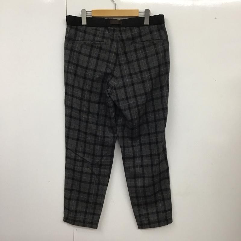 ニコアンド niko and... ボトムス ボトムス ON86ML01ST ドローコード テーパードパンツ 3 チェック 灰 / グレー / X 黒 / ブラック / メンズ USED 古着 中古 10110821